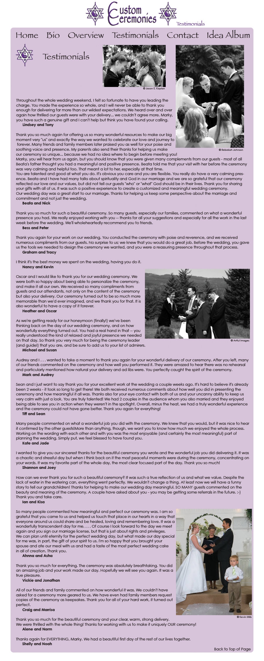 Portland Oregon wedding officiant minister 